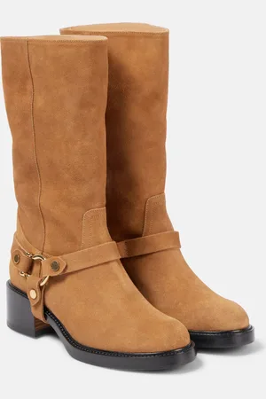 Chloé ChloÃ© Dakota suede biker boots