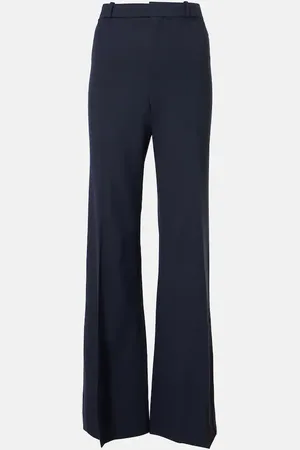Chloé ChloÃ© High-rise wool-blend wide-leg pants