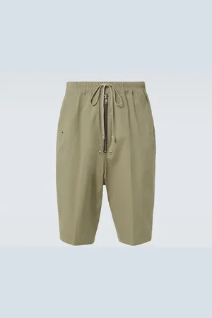 Rick Owens Bela Pods cotton-blend poplin Bermuda shorts