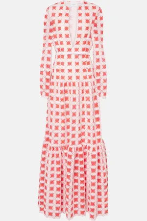 Giambattista Valli Belted lace maxi dress
