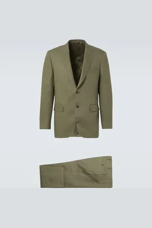 CANALI Double-breasted linen suit