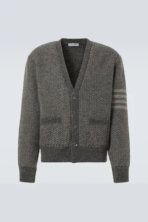 Thom Browne Donegal 4-Bar wool and mohair cardigan