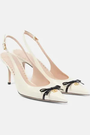 VALENTINO GARAVANI Bepointy 80 leather slingback pumps