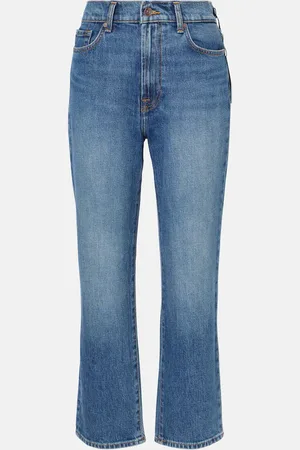 7 for all Mankind Logan Stovepipe high-rise straight jeans