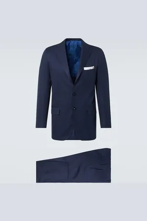 Kiton Single-breasted cotton suit