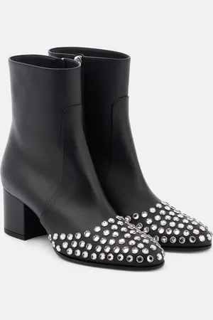 Alaïa AlaÃ¯a 60 embellished leather ankle boots