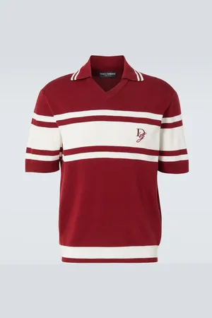 Dolce & Gabbana Silk and cotton polo shirt