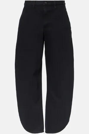 Frame Boomerang mid-rise barrel-leg jeans