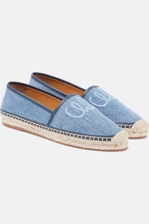 Chloé ChloÃ© Isla embroidered denim espadrilles