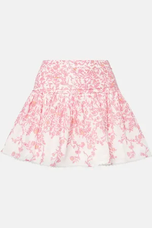 POUPETTE ST BARTH Colleen floral cotton-blend miniskirt
