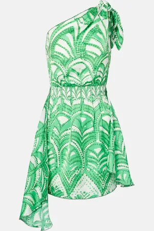 POUPETTE ST BARTH Celie printed one-shoulder minidress
