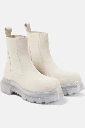 Rick Owens Beatle Tractor leather ankle boots