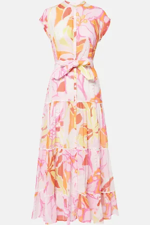 POUPETTE ST BARTH Kora printed cotton midi dress