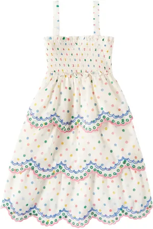 ZIMMERMANN Everley polka-dot shirred cotton dress