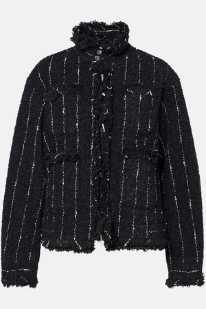 SACAI Striped tweed jacket