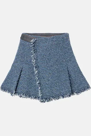 SACAI Punching denim shorts