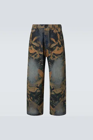 Acne Studios 2023 printed wide-leg jeans