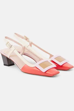 Roger Vivier BV patent leather slingback pumps