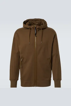 C.P. Company Goggle cotton fleece zipped hoodie