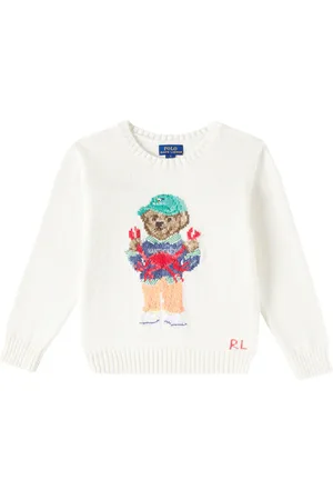 Ralph Lauren Polo Bear intarsia cotton sweater