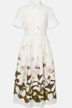 Erdem Floral cotton shirt dress