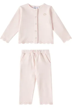 Tartine Et Chocolat Baby cotton cardigan and pants set