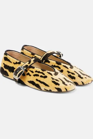 Le Monde Beryl Le Monde BÃ©ryl Stella leopard-print velvet Mary Jane flats