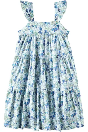 Tartine Et Chocolat Floral tiered cotton dress