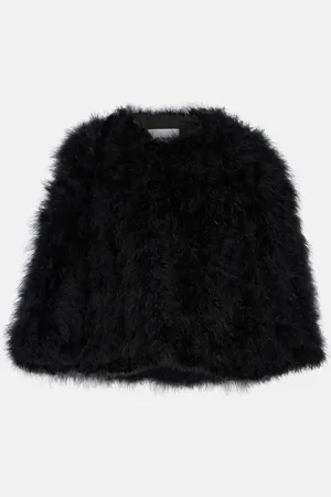 YVES SALOMON Faux fur cape