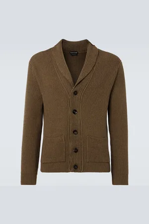 Tom Ford Ribbed-knit wool and silk cardigan