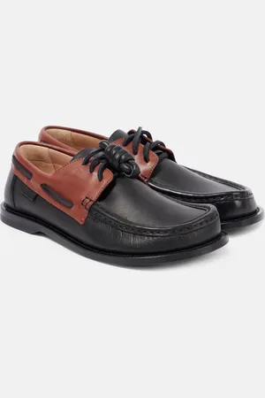 Loewe Campo leather boat shoes