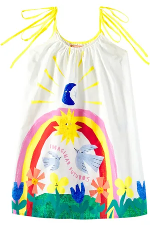 FÁBULA FÃ¡bula Imaginar Futuros printed cotton dress