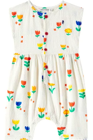 Bobo Choses Baby Garden Party floral cotton playsuit
