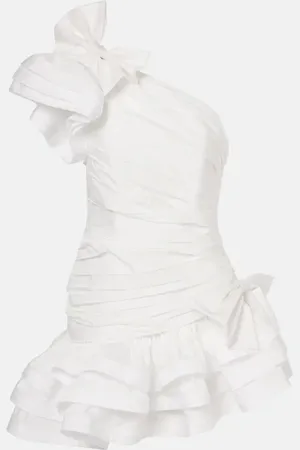 Alessandra Rich Ruffled taffetta minidress