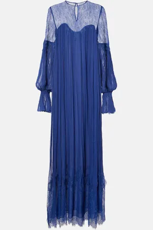 Costarellos Renia chantilly lace gown