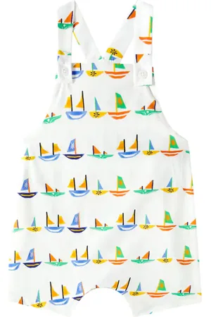 FÁBULA FÃ¡bula Baby printed cotton playsuit