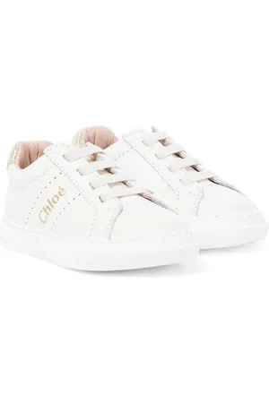Chloé ChloÃ© Kids Baby logo leather sneakers