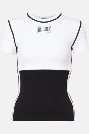 Jean Paul Gaultier Logo cotton-blend jersey T-shirt
