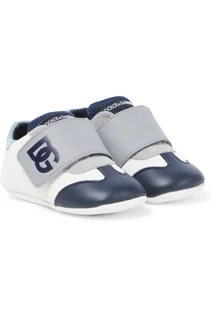 Dolce & Gabbana Baby leather-trimmed sneakers