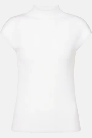 Jardin des Orangers Ribbed-knit high-neck wool top