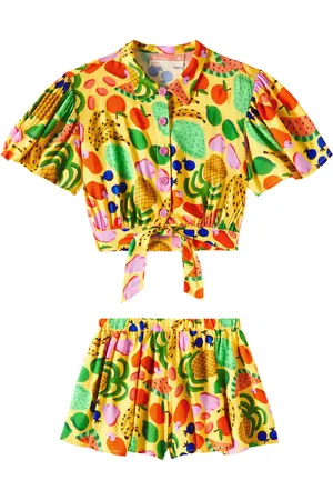 FÁBULA FÃ¡bula Printed top and shorts set