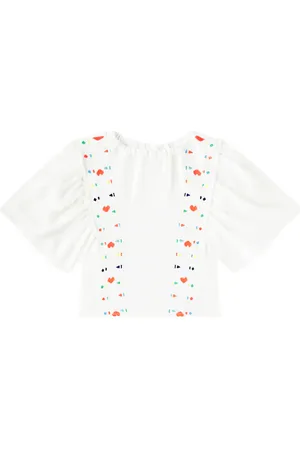 FÁBULA FÃ¡bula Embroidered cotton top