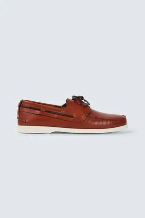 Kiton Leather boat shoes