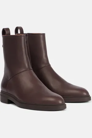 Loro Piana Kilda leather ankle boots