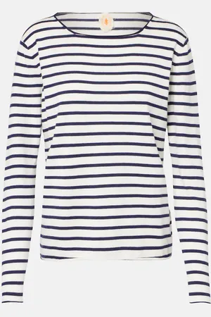 Jardin des Orangers Striped cotton, silk and cashmere T-shirt