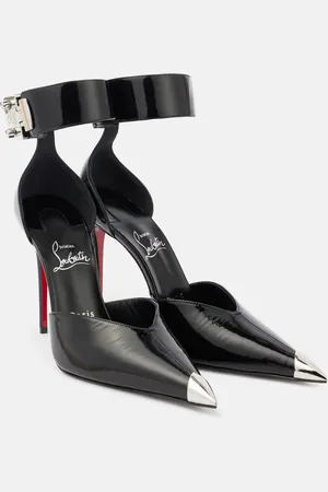 Christian Louboutin Lock Me Up 100 embellished leather pumps