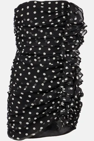 Nina Ricci Polka-dot silk chiffon minidress