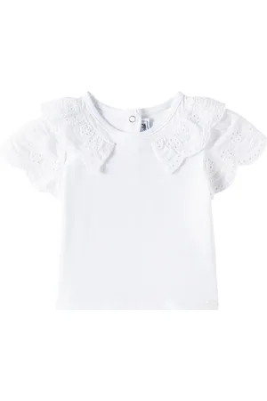 Tartine Et Chocolat Baby ruffled cotton-blend T-shirt