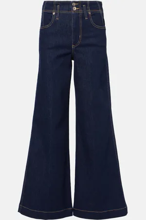 Frame The Seamed Wide high-rise jeans