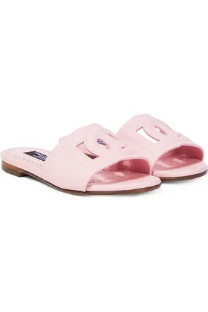 Dolce & Gabbana DG leather slides